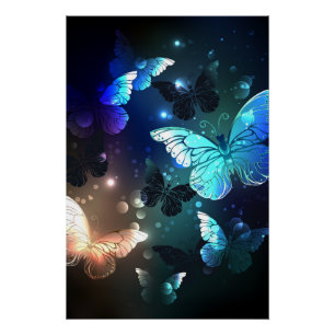 Póster Mariposa nocturna fluida