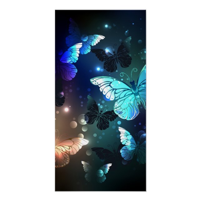 Póster Mariposa nocturna fluida (Anverso)