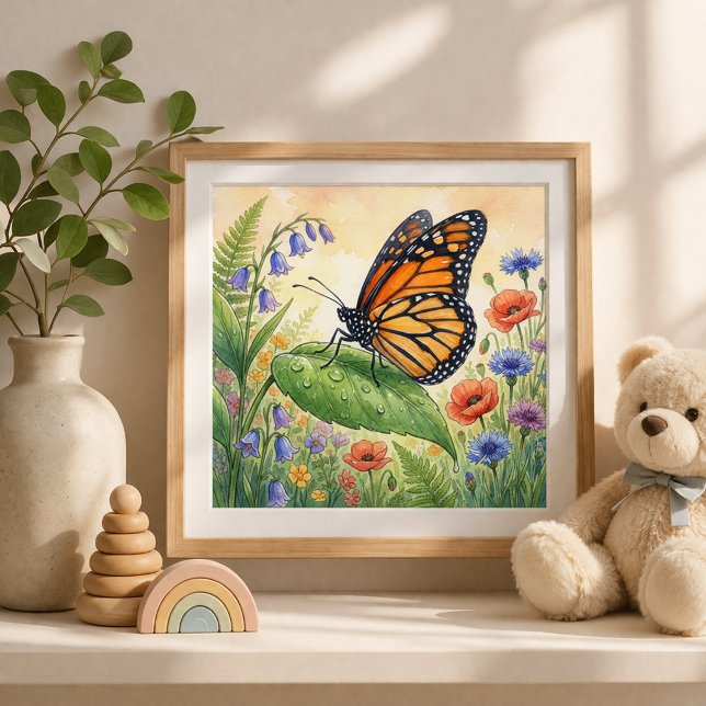 Póster Mariposa Pequeños Insectos Guardería (Subido por el creador)