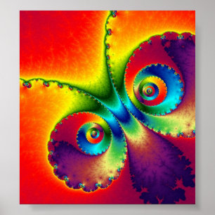 Póster Mariposa psicodélica
