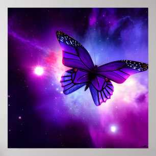 Póster Mariposa púrpura