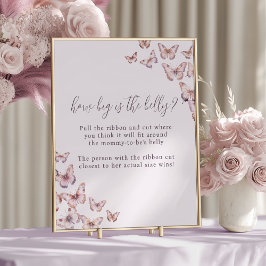 Póster Mariposa Púrpura Y Rosa ¿Qué Tan Grande Es El Jueg