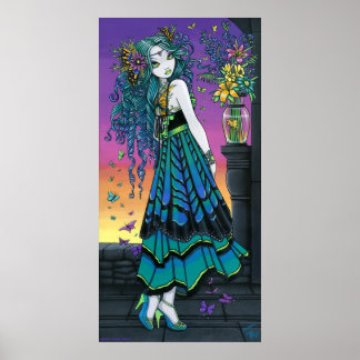 Póster Mariposa Rainbow Butterfly Fairy Poster