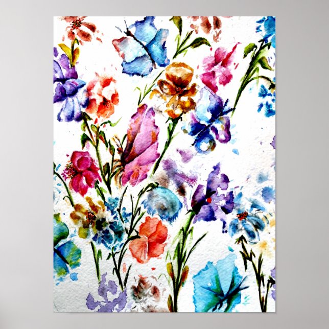 Póster Mariposa rosa (Frente)