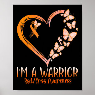 Póster Mariposa Soy Un Guerrero Rsd Crps Conciencia 