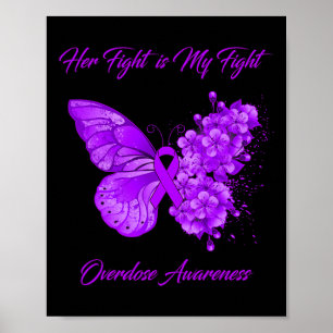 Póster Mariposa Su lucha es mi lucha Conciencia sobre la