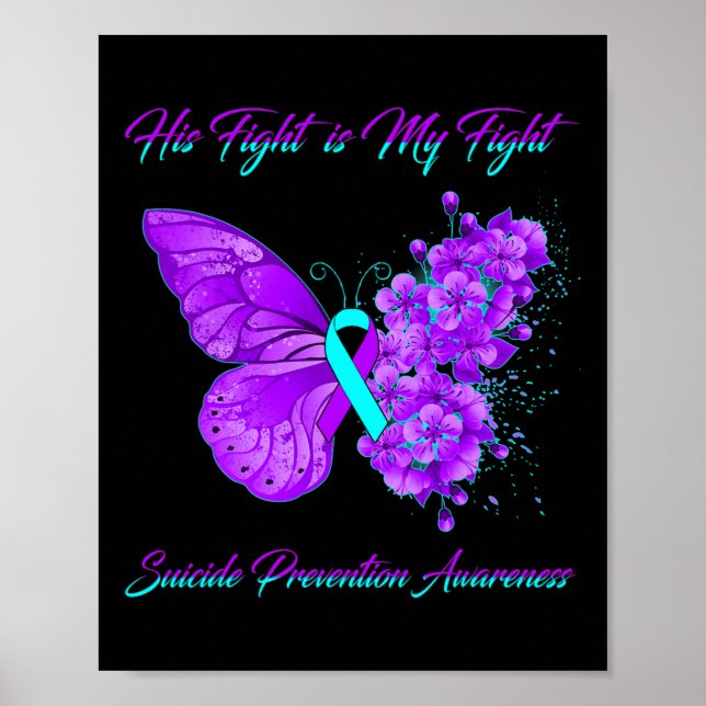 Póster Mariposa su lucha es mi lucha contra la prevención (Frente)