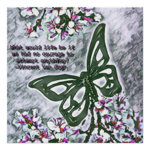 Póster Mariposa Van Gogh