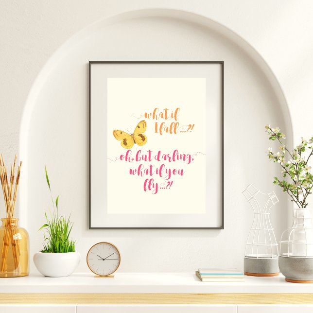 Póster Mariposa - ¿Y si me caigo? Poster inspirador (Subido por el creador)