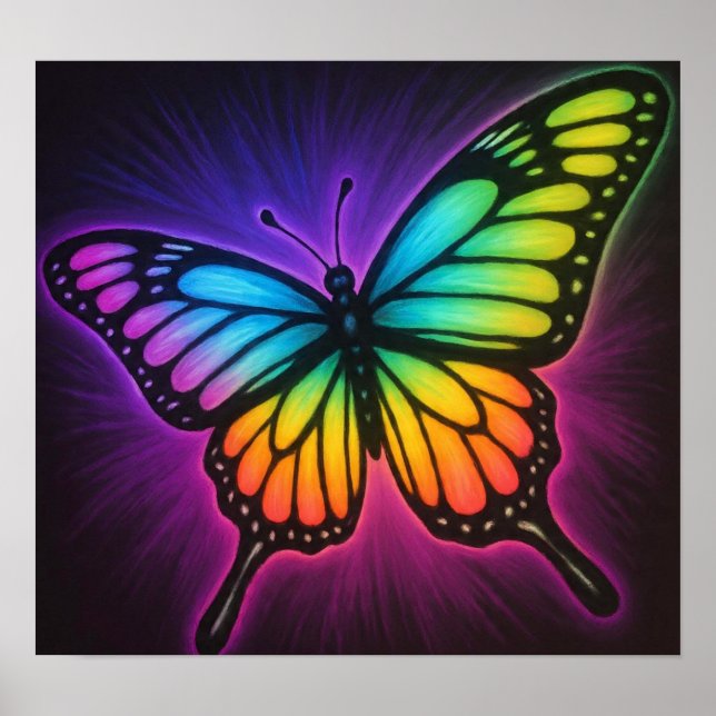 Póster MariposaArcoíris (Frente)