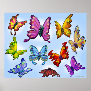 Póster Mariposas