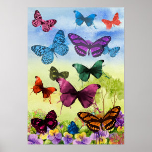 Póster Mariposas
