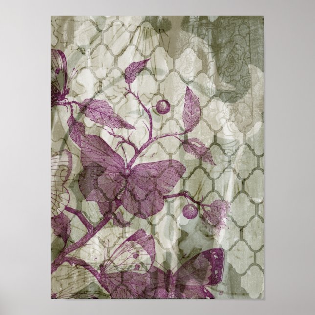 Póster Mariposas árabes III (Frente)