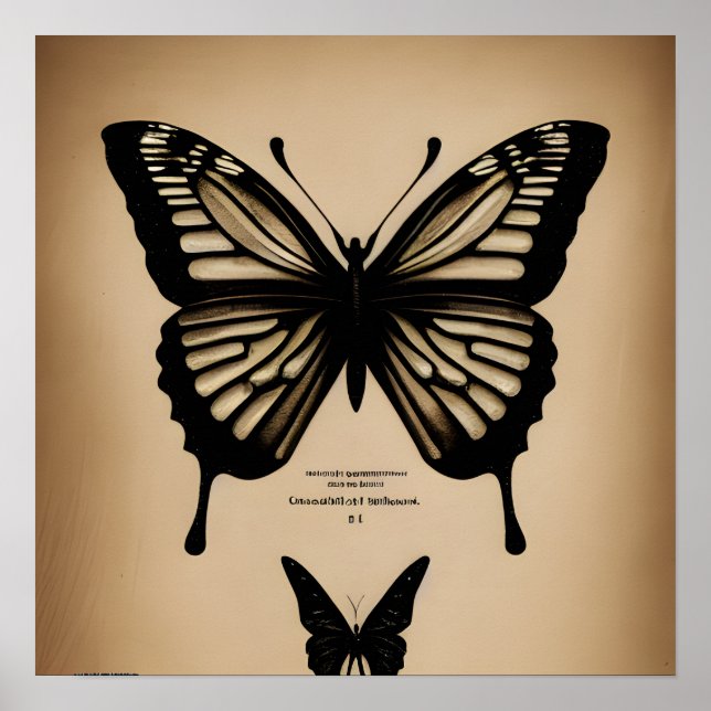 Póster Mariposas de época (Frente)