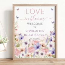 Mariposas de Flor Silvestre Rosa Púrpura Aman en F