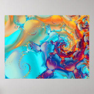 Póster Mariposas de la acuarela