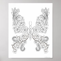 Mariposas de mantequilla #17 Fantasía para colorea