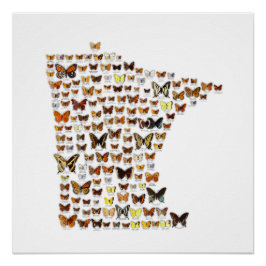Póster Mariposas de Minnesota