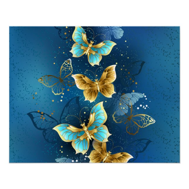 Póster Mariposas doradas (Anverso)