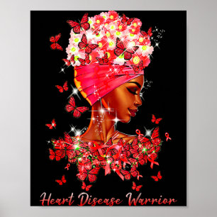 Póster Mariposas Guerreras del Corazón Mujeres Enfermedad
