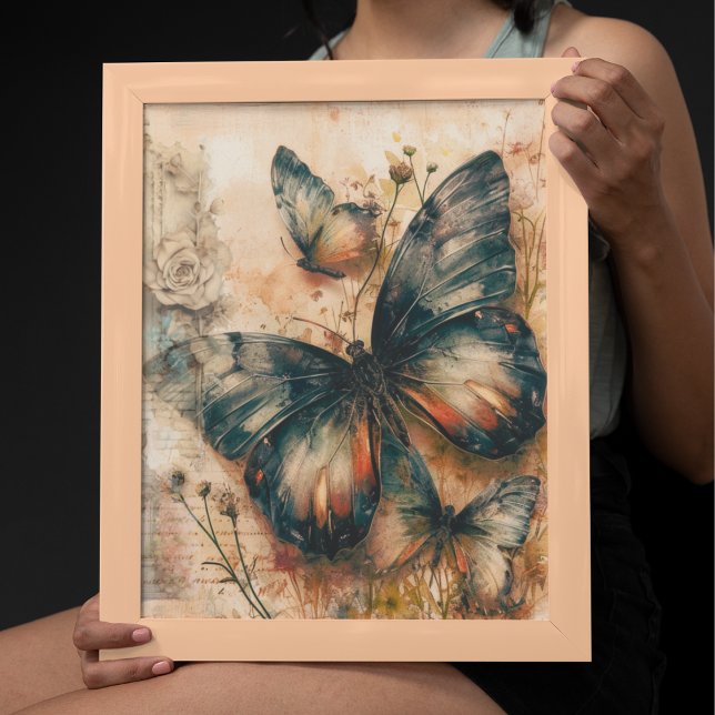 Póster Mariposas Naranja de época (Subido por el creador)