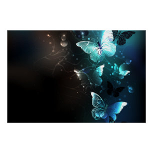 Póster Mariposas nocturnas de menta