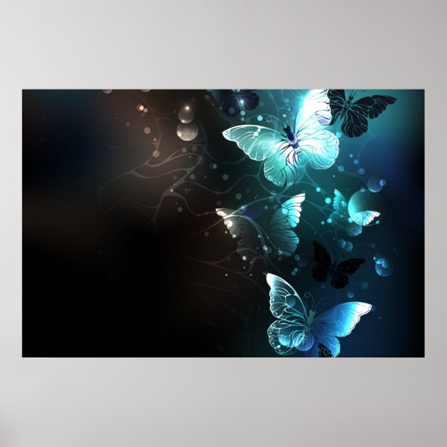 Póster Mariposas nocturnas de menta (Frente)