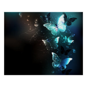 Póster Mariposas nocturnas de menta