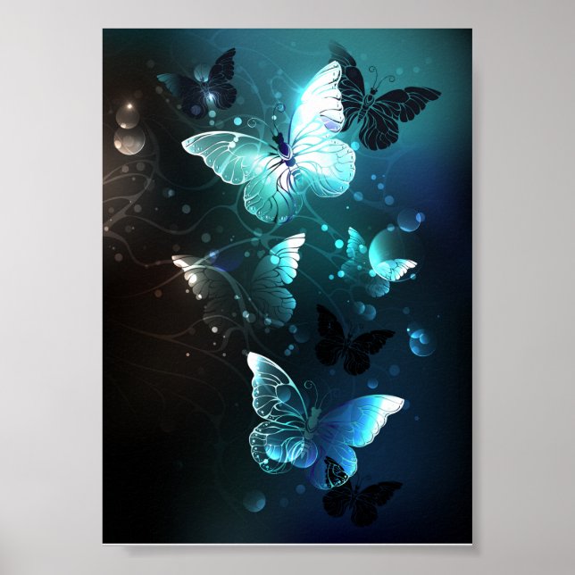 Póster Mariposas nocturnas de menta (Frente)
