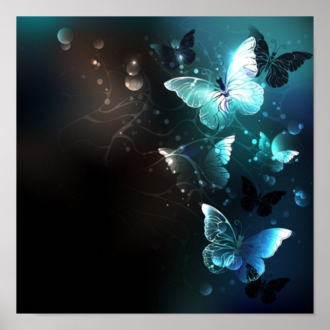 Póster Mariposas nocturnas de menta (Frente)
