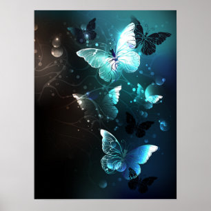 Póster Mariposas nocturnas de menta