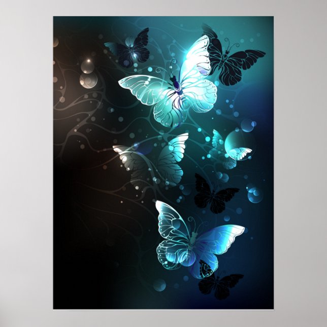 Póster Mariposas nocturnas de menta (Frente)