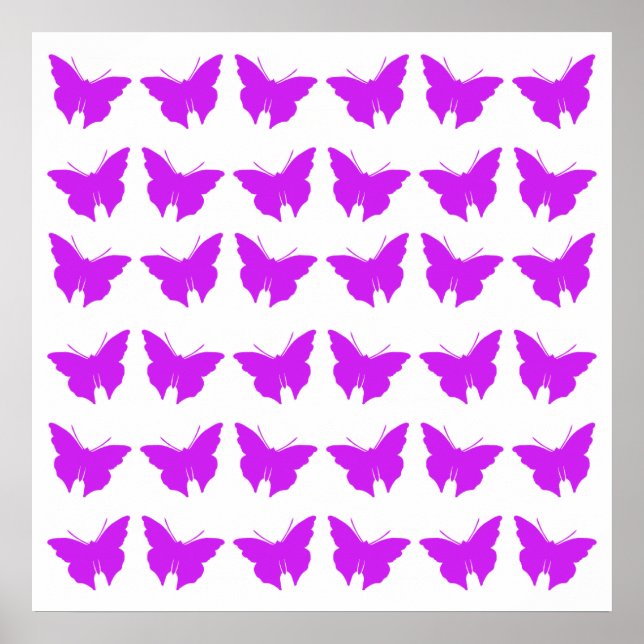 Póster Mariposas Purple Bold (Frente)
