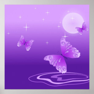 Póster Mariposas púrpuras