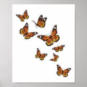 Póster Mariposas voladoras - Butterfly Lover Gardener Ent