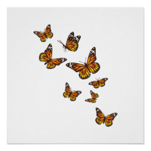 Póster Mariposas voladoras - Butterfly Lover Gardener Ent