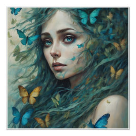 Póster Mariposas y Blues Series 2