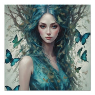 Póster Mariposas y Blues Series 4