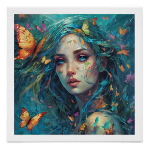 Póster Mariposas y Blues Series 6