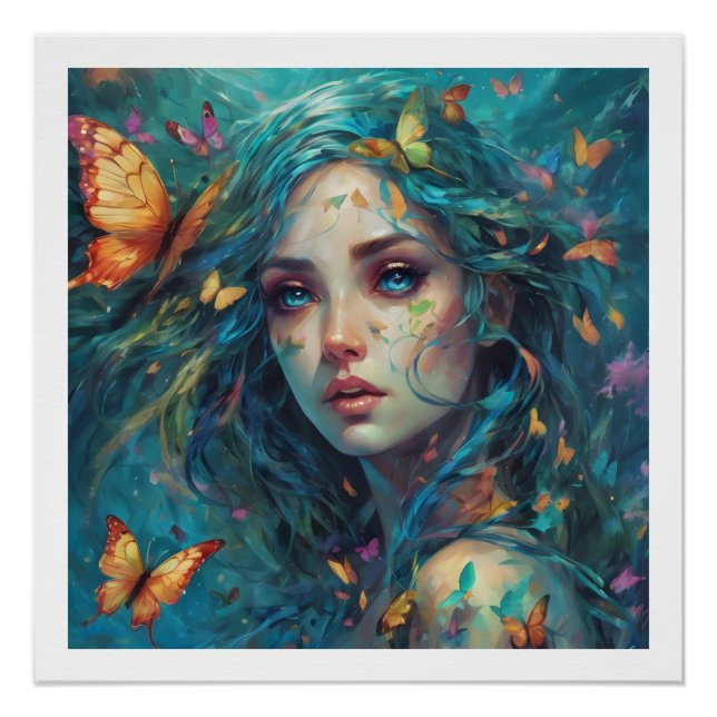 Póster Mariposas y Blues Series 6 (Anverso)