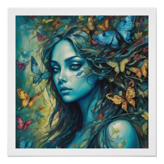 Póster Mariposas y Blues Series 8 (Anverso)