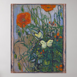 Póster Mariposas y cachorros de Vincent van Gogh