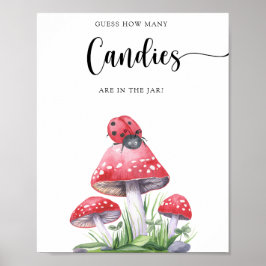 Póster Mariquita - adivina cuántas golosinas