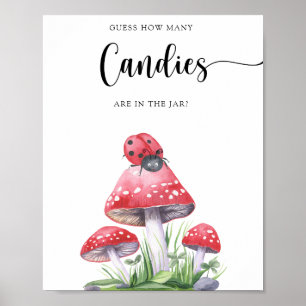Póster Mariquita - adivina cuántas golosinas