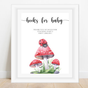 Póster Mariquita de acuarela - libros para bebé
