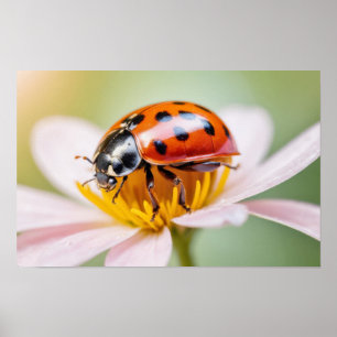 Póster Mariquita Naturaleza Colorido Vida Silvestre Seren