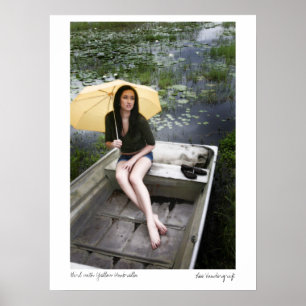 Póster Maris-7069, chica con el paraguas amarillo, Lee