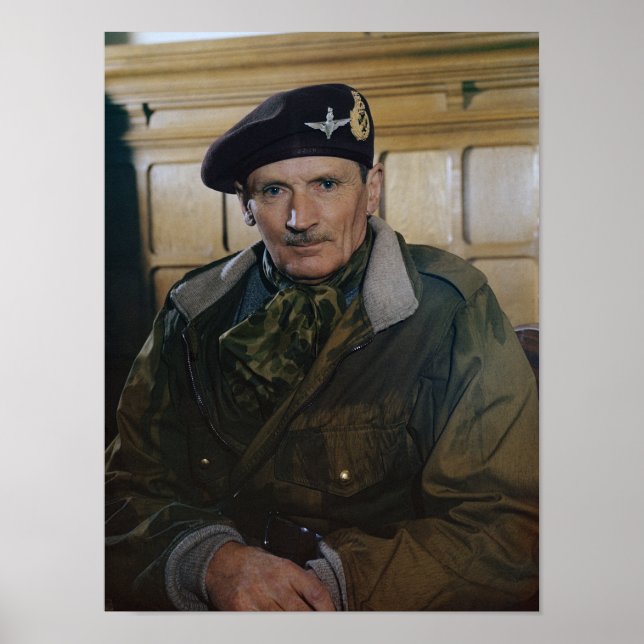 Póster Mariscal de campo Sir Bernard Montgomery - Segunda (Frente)