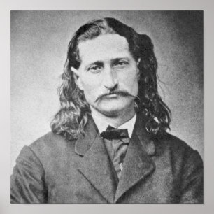Póster Mariscal Wild Bill Hickok pistolero del viejo oest