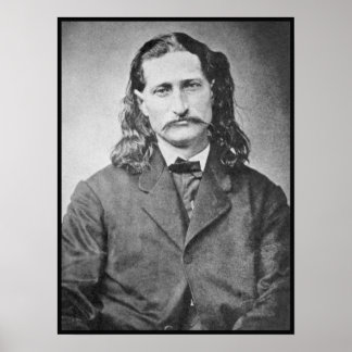 Póster Mariscal Wild Bill Hickok pistolero del viejo oest